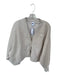 Nike Size XS Bone Cotton Blend Long Sleeve Snap buttons Cropped Athletic Jacket Bone / XS