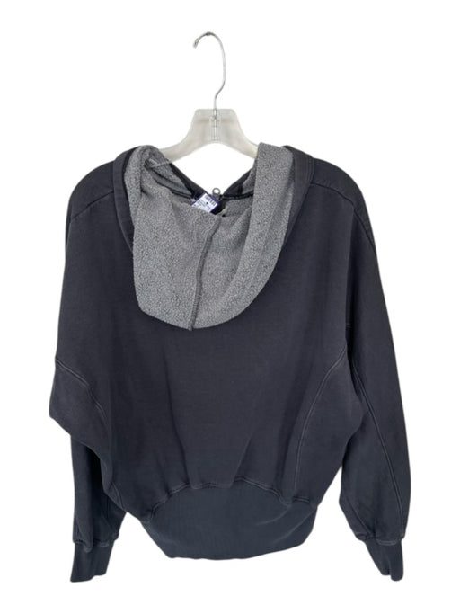 FP Movement Size S Charcoal Cotton Hood Half Zip Kangaroo Pocket Athletic Jacket Charcoal / S