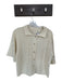 by Together Size S Cream Acrylic Loose Knit Collar Button Down Sweater Cream / S
