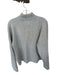 Adanola Size M Gray & Maroon Cotton Blend Long Sleeve Ribbed Full Zip Jacket Gray & Maroon / M