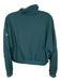 Alo Size Est M Teal Green Fleece Lined Half Zip Athletic Jacket Teal Green / Est M