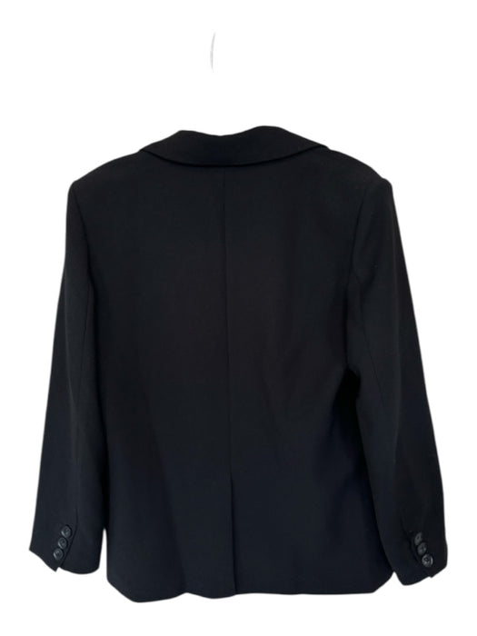by Together Size S Black Polyester Long Sleeve Double Breast Blazer Jacket Black / S