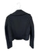 Zara Size M Black Polyester Blend Double Breast Cropped Jacket Black / M