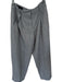 Zara Size M Gray Polyester Blend High Waist Pleat Detail Cropped Trouser Pants Gray / M