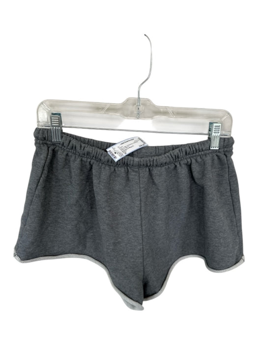 Aritzia Size M Gray Cotton Drawstring Heathered Athletic Shorts Gray / M