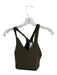 Alo Size M Olive Green Built in bra Racerback Cropped Athletic Top Olive Green / M