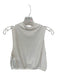 Alo Size Est M Cream Mock Neck Sleeveless Elastic Waist Athletic Top Cream / Est M
