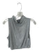 Alo Size M Light Gray Polyester Blend Mock Neck Sleeveless Elastic Waist Top Light Gray / M