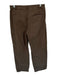 Free People Size 4 Brown Cotton High Waist Pleat Detail Wide Leg Pants Brown / 4