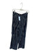 Reformation Size 4 Navy & white Viscose High Waist Striped Wide Leg Pants Navy & white / 4