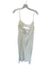 Zara Size S Cream Viscose Spaghetti Strap Lace Up Back Maxi Dress Cream / S