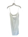 Zara Size S Cream Viscose Spaghetti Strap Lace Up Back Maxi Dress Cream / S
