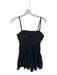 Abercrombie & Fitch Size S Black Cotton Blend Spaghetti Strap Bubble Hem Dress Black / S