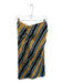 Zara Size S Yellow & Black Polyester Side Zip Striped Maxi Skirt Yellow & Black / S