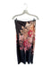 Free People Size S Black & Peach Polyester Strapless Flower Midi Skirt Set Black & Peach / S