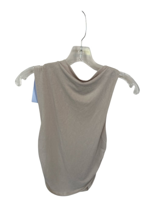 Vuori Size M Taupe Sleeveless Gathered Side Athletic Top Taupe / M