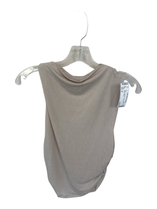 Vuori Size M Taupe Sleeveless Gathered Side Athletic Top Taupe / M