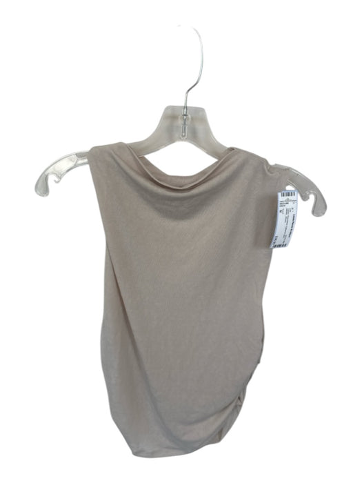Vuori Size M Taupe Sleeveless Gathered Side Athletic Top Taupe / M