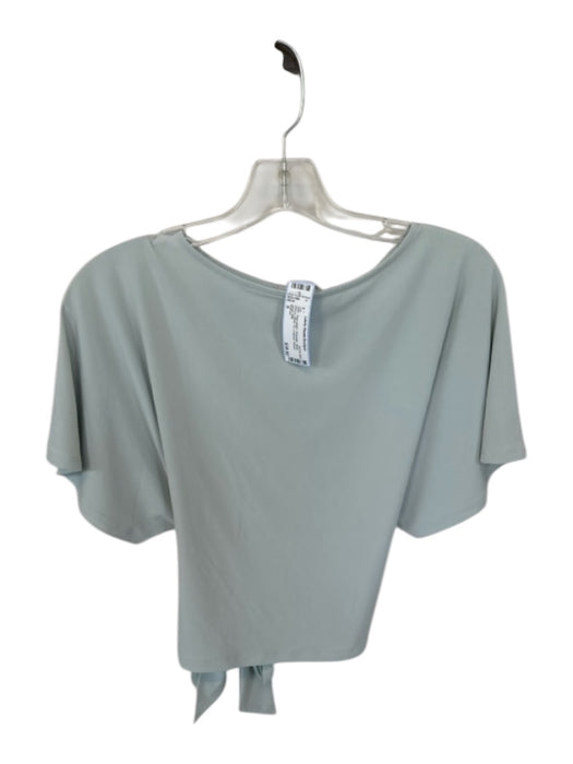Wilfred Size S Sage green Polyester Short Sleeve Wrap Tie Cropped Top Sage green / S