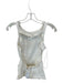 Free People Size S White Cotton Blend Sleeveless Open Back Top White / S
