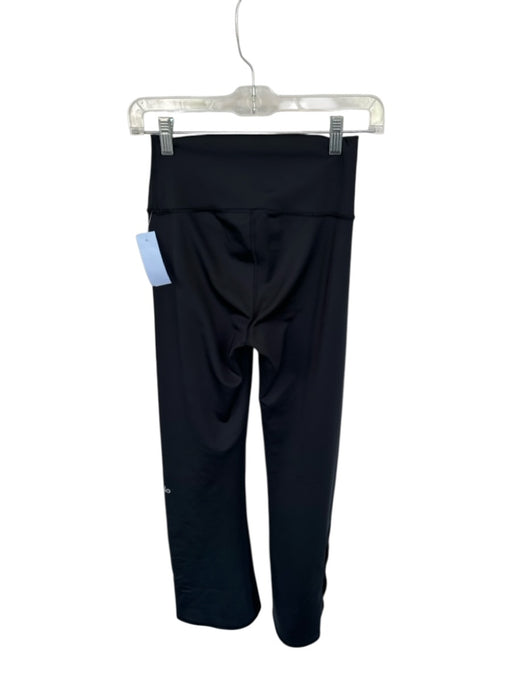 Alo Size M Black High Waist Flare Snap Buttons Athletic Pants Black / M