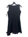 Moschino Jeans Size 8 Black Wool & Nylon Blend Shift Darted Sleeveless Dress Black / 8