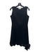 Moschino Jeans Size 8 Black Wool & Nylon Blend Shift Darted Sleeveless Dress Black / 8