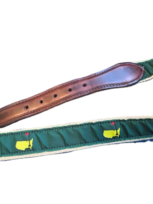 Masters Green Leather Detail Belt