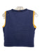 St John Sport Size S Navy & Yellow Wool Blend Sleeveless Crop Scoop Neck Top Navy & Yellow / S