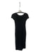 Wilfred Size XS Black Viscose Scoop Back Knit Ruffle Detail Body Con Dress Black / XS