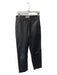 Everlane Size 2 Black Leather High Rise 4 Pocket Belt loops Zip Fly Pants Black / 2