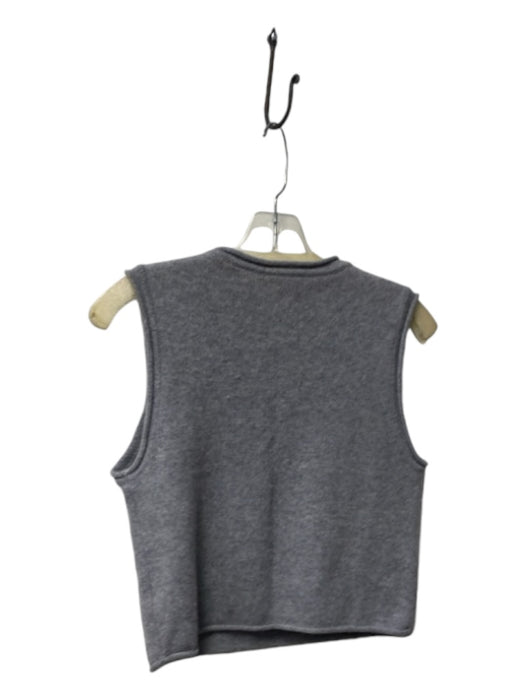 Babaton Size XS Light Gray Cashmere Sleeveless Round Neck Rolled Edges Sweater Light Gray / XS