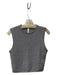 Babaton Size XS Light Gray Cashmere Sleeveless Round Neck Rolled Edges Sweater Light Gray / XS