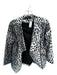 Minkpink Size S Gray & Black Polyester Blend Animal Print Moto Jacket Gray & Black / S