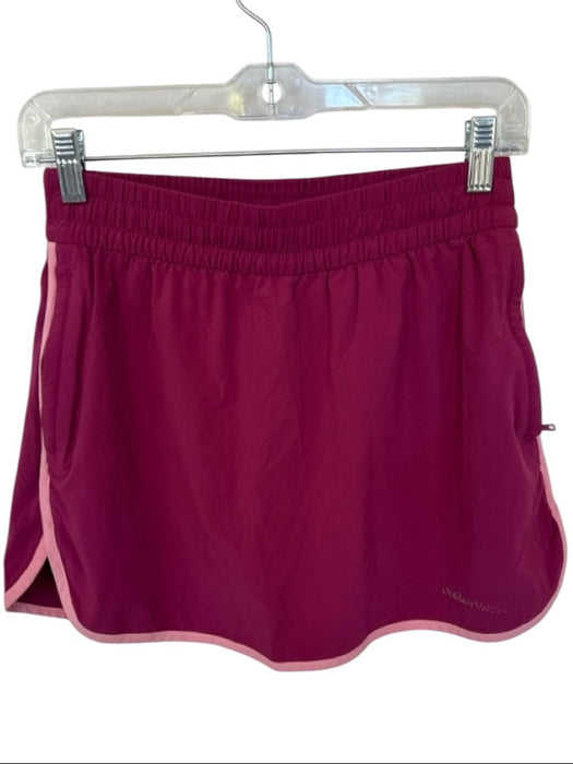 Outdoor Voices Size S Maroon & Peach Nylon Blend Drawstring Athletic Skort Maroon & Peach / S