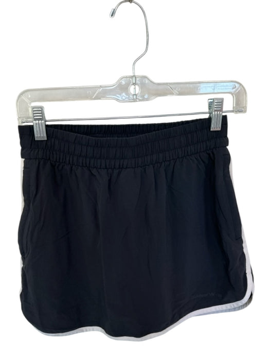 Outdoor Voices Size S Black & White Nylon Blend Drawstring Athletic Skort Black & White / S
