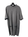 Maeve Size 2X Grey Viscose Blend High Neck Short Sleeve Front Pocket Dress Grey / 2X