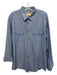 Boss Orange Size XXL Blue & White Cotton Striped Button Up Long Sleeve Shirt Blue & White / XXL