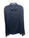 Boss Size XXL Navy Cotton Blend Solid Button Up Men's Long Sleeve Shirt Navy / XXL