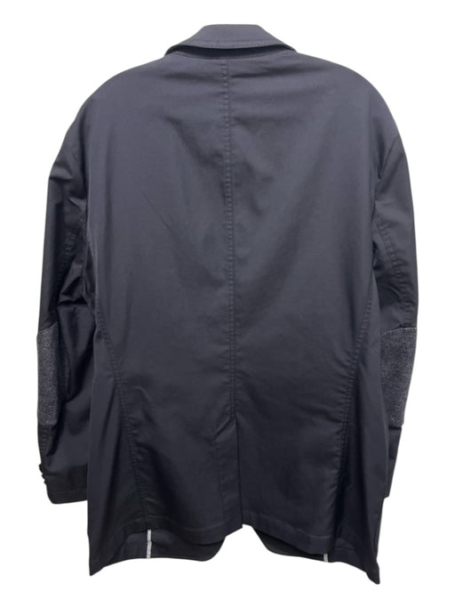 Boss Navy Cotton Blend Solid Patch Pocket 2 Button Men's Blazer Navy / 46