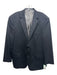 Hart Schaffner & Marx Black Wool Solid 2 Button Men's Blazer Black / 46