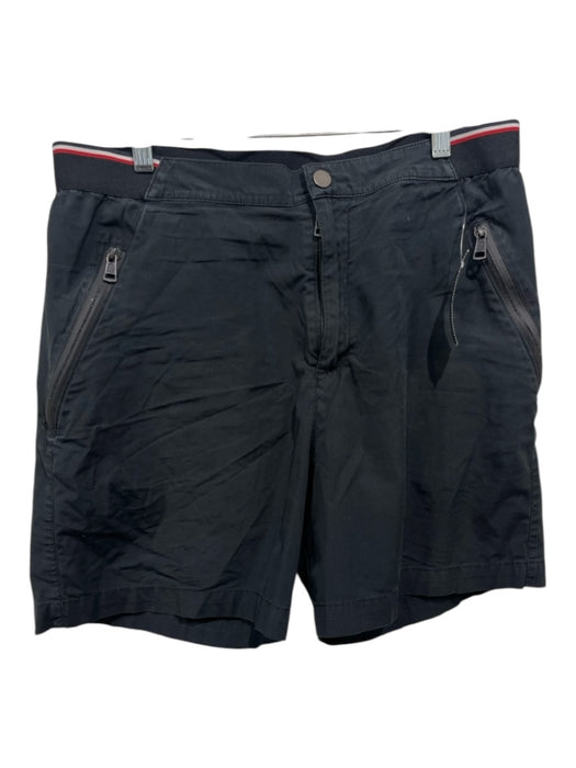 Moncler Size 50 Black & Red Cotton Pockets Men's Shorts 50