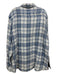 Faherty Size XXL Blue & White Cotton Plaid Button Down Men's Long Sleeve Shirt XXL