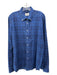 BD Baggies Size XL Blue & Navy Cotton Plaid Button Down Men's Long Sleeve Shirt XL