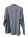 Ted Baker Size 6 Blue & Gray Cotton Blend Plaid Button Down Long Sleeve Shirt 6