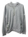 Alo Size L Grey Cotton Solid Kangaroo Pocket hood Men's Jacket L