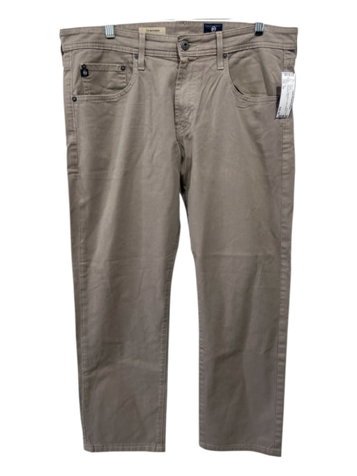 AG Size 34 Tan Cotton Blend Solid Khakis Men's Pants 34
