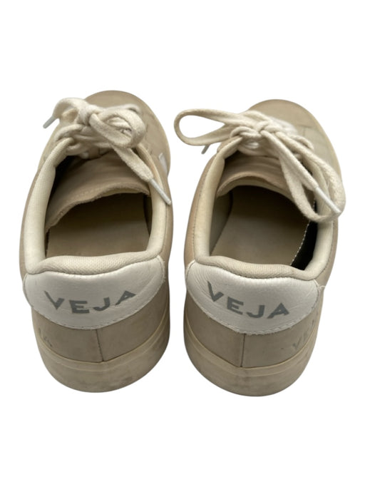 Veja Shoe Size 7 Taupe Coated Leather Low Top Laces Sneakers Taupe / 7