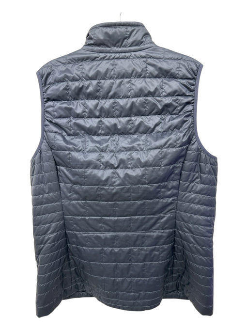 Patagonia Size XL Gray & Fuchsia Polyester Square Quilted Zip Pocket Sweater Gray & Fuchsia / XL