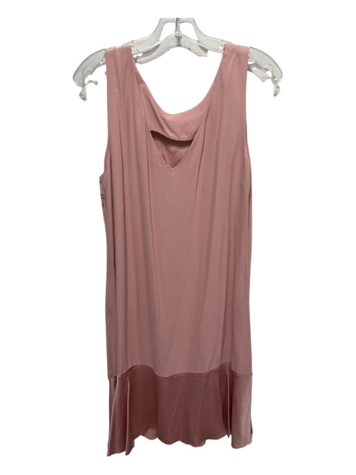 Theory Size 12 Light Pink Acetate Blend Sleeveless Fabric Block Midi Dress Light Pink / 12